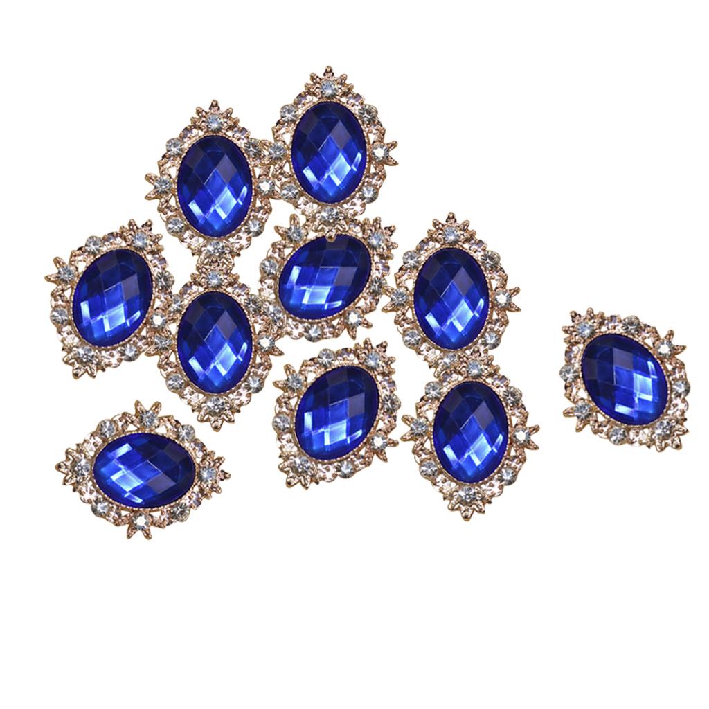 Flat Back Embellishments Oval  - Embellishment Glue Craft ulasan dan harga