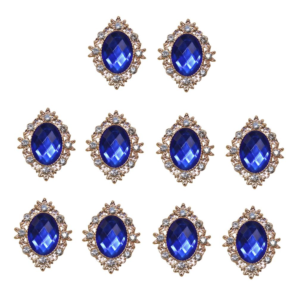 Flat Back Embellishments Oval  - Embellishment Glue Craft ulasan dan harga