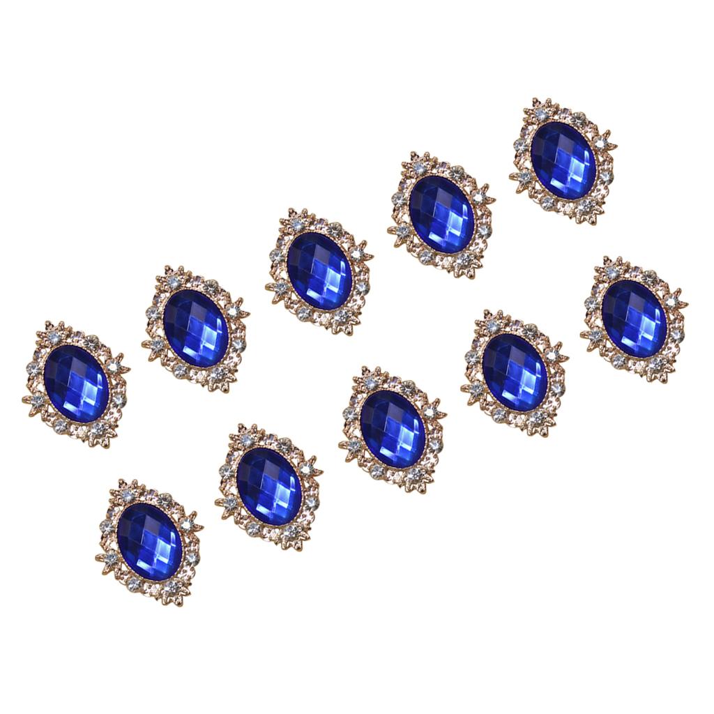 Flat Back Embellishments Oval  - Embellishment Glue Craft ulasan dan harga