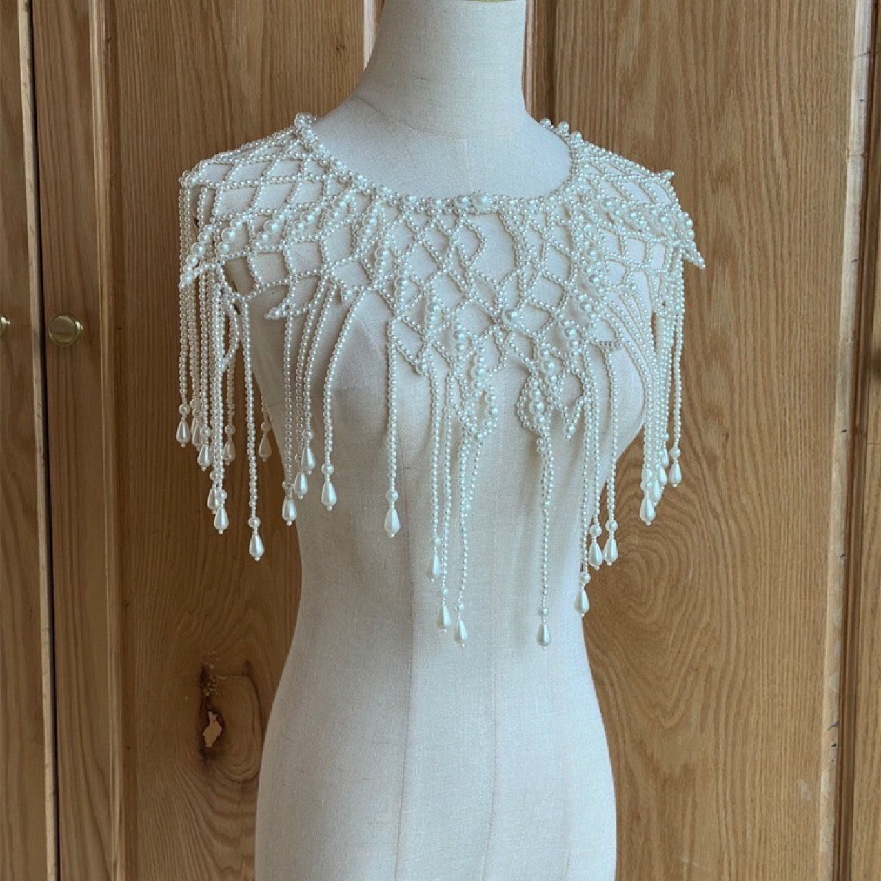 Handmade Pearl Layered Body Ch - Pearl Trim Chain ulasan dan harga