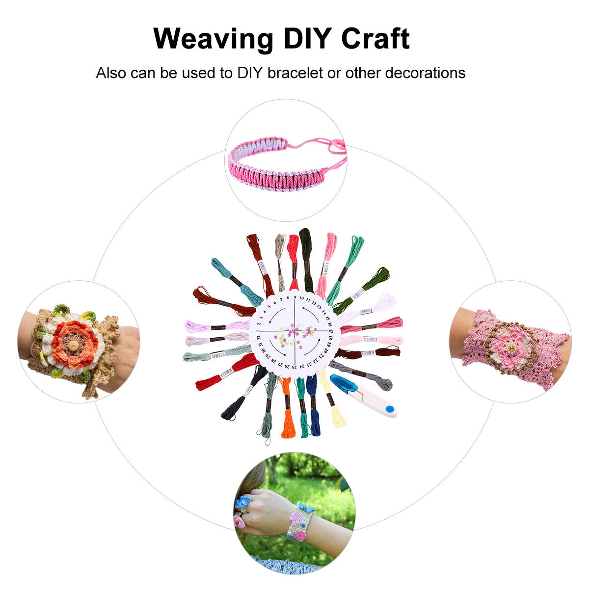 Friendship Bracelet Making Kit - Embroidery Craft ulasan dan harga
