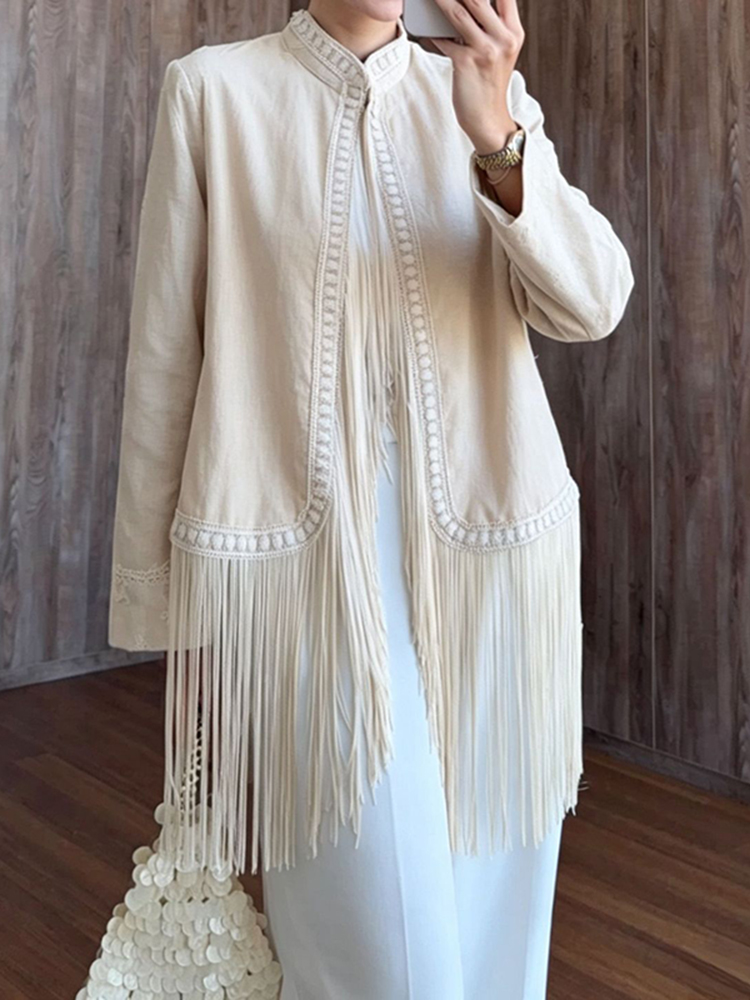 Embroidery Trim Stand Collar L - Tassel Fringe Trim ulasan dan harga