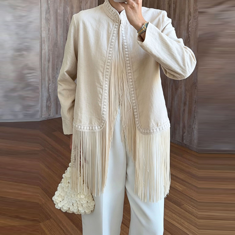 Embroidery Trim Stand Collar L - Tassel Fringe Trim ulasan dan harga