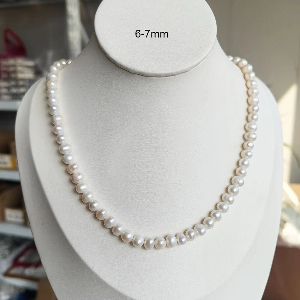 Natural Pearl Necklace Akoya A - Pearl Trim Chain ulasan dan harga