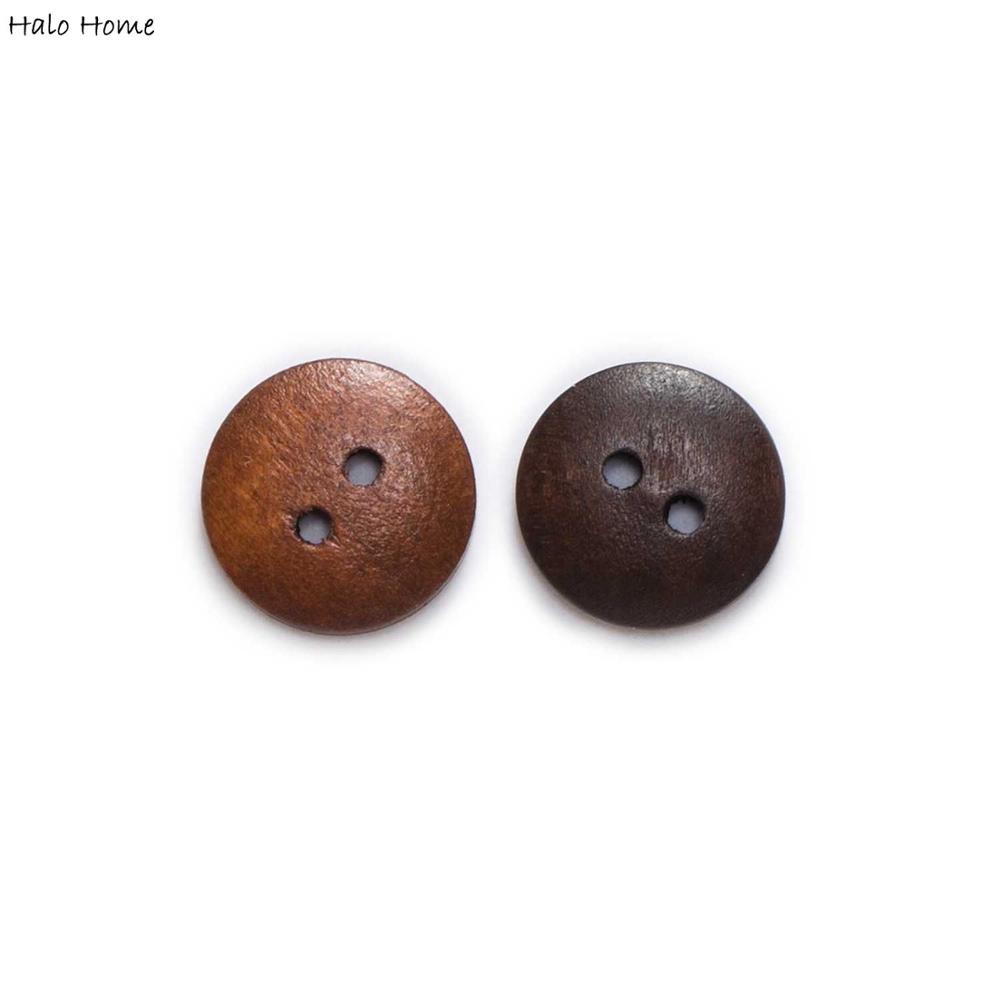 2 Hole Round Bread type Wooden - Embellishments For Scrapbooking ulasan dan harga