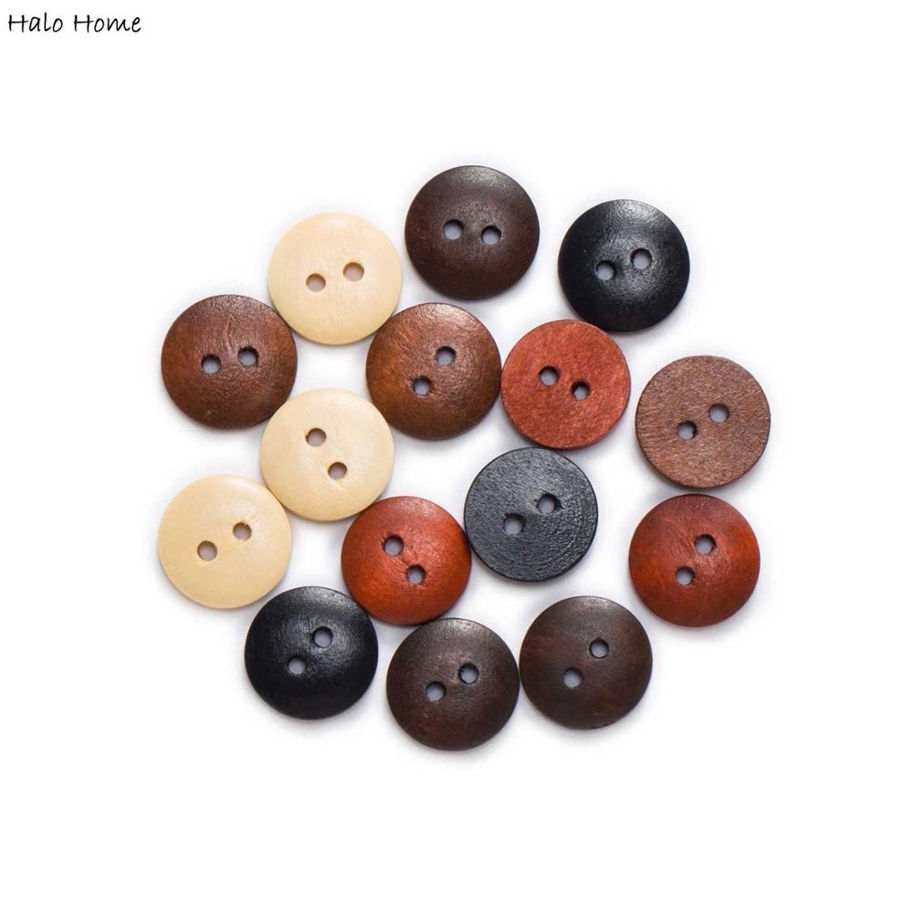 2 Hole Round Bread type Wooden - Embellishments For Scrapbooking ulasan dan harga