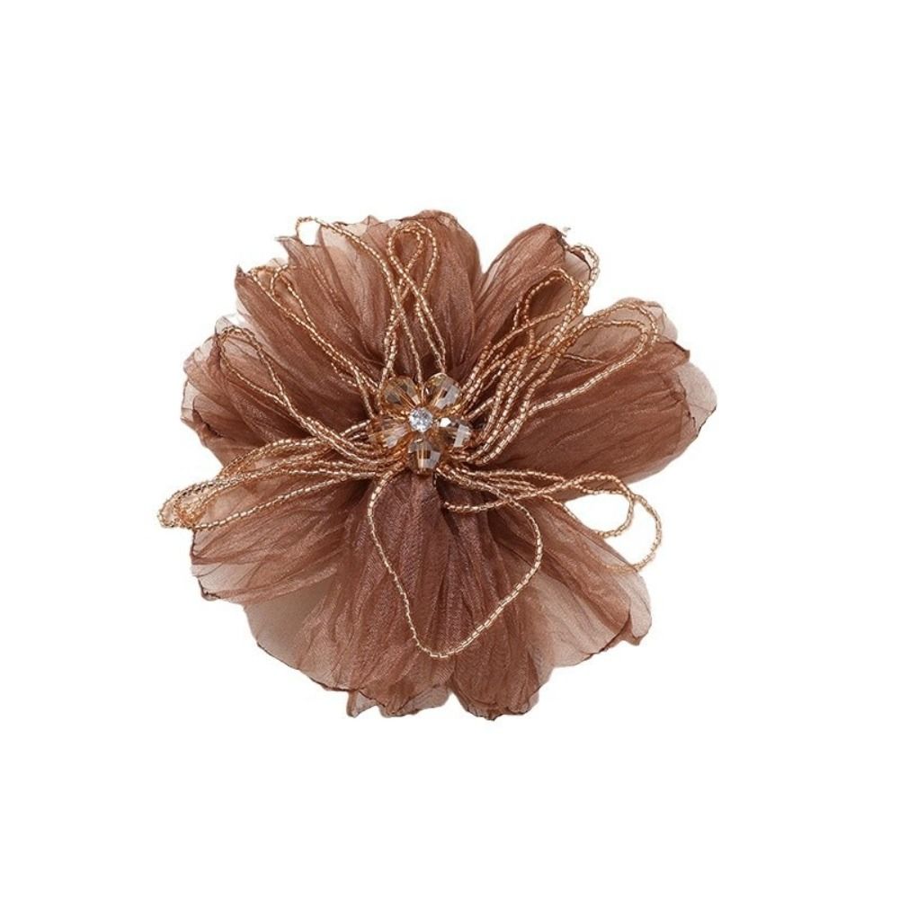 Organza Fabric Flower Patch Be - Crystal Mesh Fabric ulasan dan harga